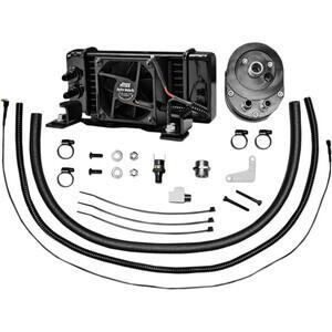 Radiatore olio motore per Harley-Davidson Touring '99-'08 ventilato nero