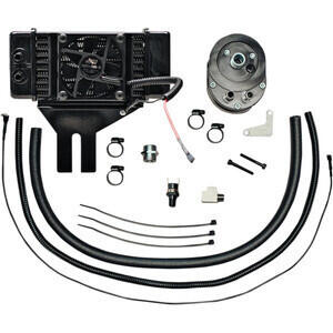 Radiatore olio motore per Harley-Davidson Touring '09-'13 ventilato nero