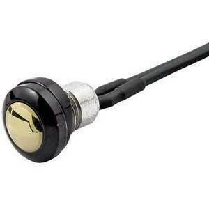 Pulsante a vite 12mm nero/ottone