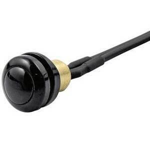Pulsante a vite 12mm nero