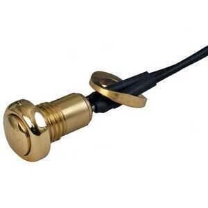 Pulsante a vite 12mm ottone