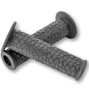 Coppia manopole Daytona GGD-Sakura forate 22mm grigio