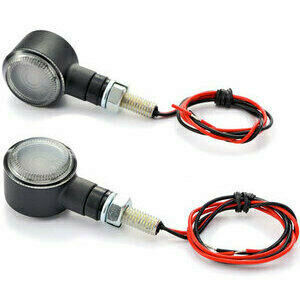 Coppia frecce led Daytona D-Light SOL nero opaco fumè