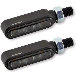 Coppia frecce led Highsider Bronx nero opaco fumè