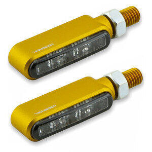 Coppia frecce led Highsider Bronx oro fumè