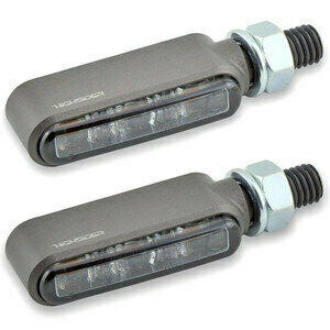 Coppia frecce led Highsider Bronx titanio fumè
