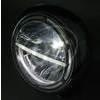 Faro anteriore 7'' Highsider Voyage H-D Style full led attacco basso cromo - Foto 3