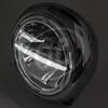 Faro anteriore 7'' Highsider Voyage H-D Style full led attacco basso cromo - Foto 2