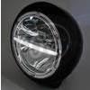 Faro anteriore 7'' Highsider Voyage H-D Style full led attacco basso nero opaco - Foto 3