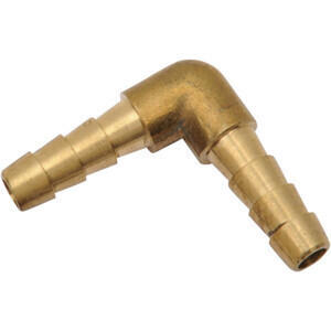 Connettore tubo benzina 6mm ottone 90°