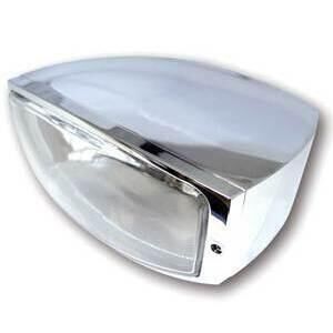 Faro anteriore Highsider Oregon alogeno attacco basso cromo lente liscia