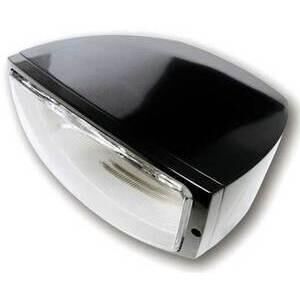 Faro anteriore Highsider Oregon alogeno attacco basso nero lente liscia