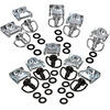 Quick release fairing fastener elastic with ring kit 5pc