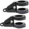 Supporto faro laterale Highsider Extend allungabili nero coppia