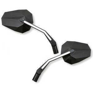 Specchietto retrovisore Highsider Stealth X-3 con luce posizione nero coppia