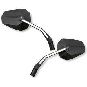 Specchietto retrovisore Highsider Stealth X-3 con luce posizione nero coppia
