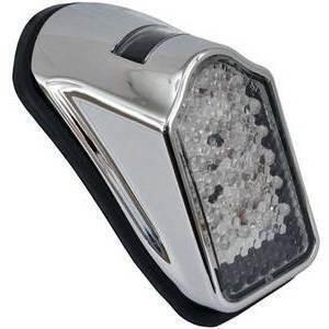 Fanalino posteriore led Tombstone mini cromo trasparente