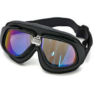 Maschera moto Bandit Classic nero lenti arcobaleno