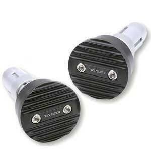 Coppia contrappesi portaspecchietti Highsider Wave nero