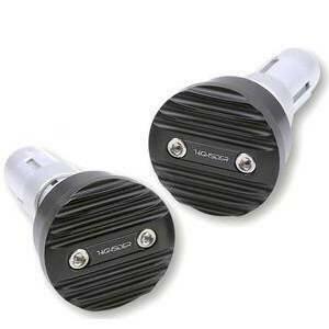 Coppia contrappesi portaspecchietti Highsider Wave nero