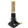 Rubinetto benzina 3/8'' NPT uscita destra 1975 Style nero