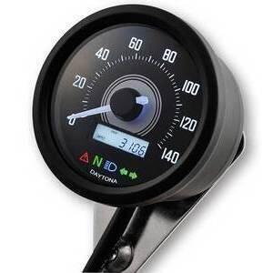 Contachilometri elettronico Daytona60 con spie 140Km/h nero