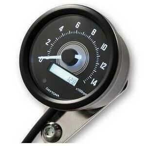 Contagiri elettronico Daytona60 con luce cambiata 14K nero