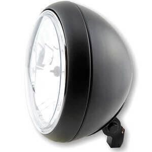 Faro anteriore 7\'\' Yuma2 alogeno attacco basso nero opaco lente liscia