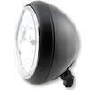 Faro anteriore 7'' Yuma2 alogeno attacco basso nero opaco lente liscia