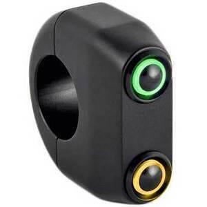 Pulsantiera 1'' 2 Push Button LED nero