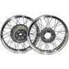Ruota a raggi per Moto Guzzi Serie Grossa 18''x2.15 - 18''x2.15 spalla alta kit completo