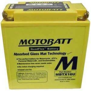 Batteria di accensione MotoBatt MBTX16U 12V-19Ah