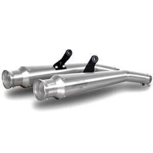 Finale di scarico per BMW R 100 GS Spark Trumpet satinato coppia