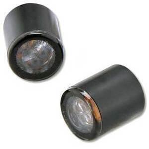Coppia frecce led Highsider Proton nero opaco fumè