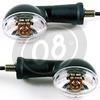 Coppia frecce alogene Oval mini corte nero trasparente - Foto 2