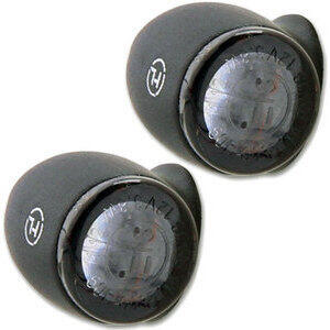 Coppia frecce led Highsider Proton Two nero opaco fumè