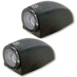 Coppia frecce led Highsider Proton Three nero opaco fumè