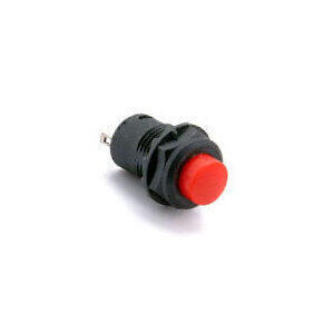 Pulsante a vite 14mm rosso