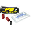 Tappo valvole pneumatici Pro Bolt alluminio rosso coppia - Foto 3