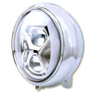 Faro anteriore 7'' Highsider Yuma2 Type8 full led attacco basso cromo