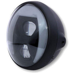 Faro anteriore 7'' Highsider British Type8 full led nero opaco fumè