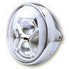 Faro anteriore 7'' Highsider British Type8 full led cromo