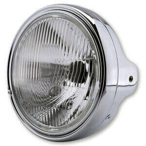 Faro anteriore 7\'\' Lucas alogeno lente rigata cromo