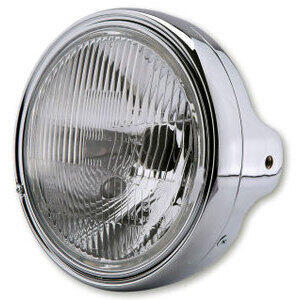 Faro anteriore alogeno 7'' Lucas lente rigata cromo