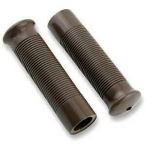 Coppia manopole Custom Retro 22mm marrone
