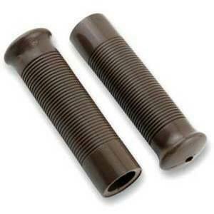 Coppia manopole Custom Retro 22mm marrone