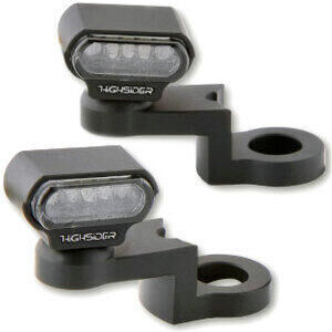 Coppia frecce led Highsider Mirror Type1 nero fumè