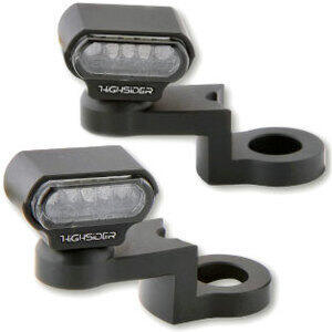 Coppia frecce led Highsider Mirror Type1 nero fumè