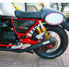 Finale di scarico per Moto Guzzi V 7 i.e. III Racer Mistral conico corto nero coppia - Foto 4