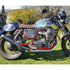 Finale di scarico per Moto Guzzi V 7 i.e. Racer Mistral conico nero coppia - Foto 2